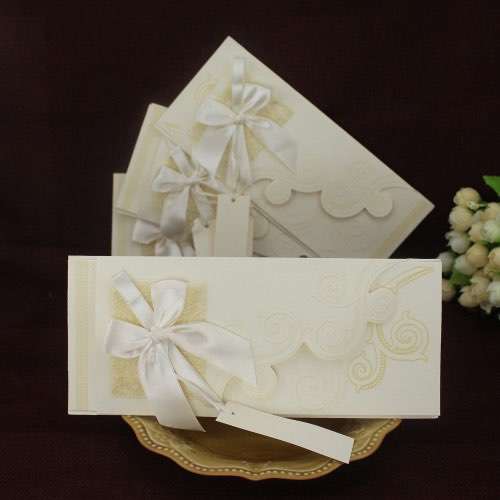 Ivory Embossing Wedding Invitations